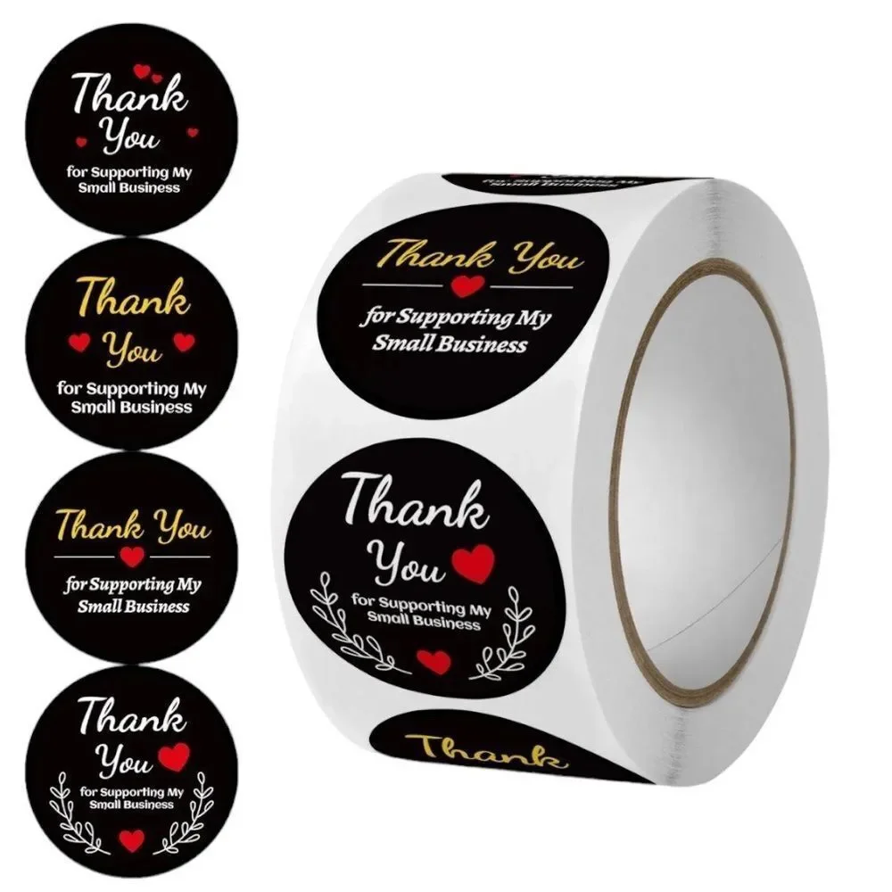 1Inch Thank You Stickers, Thank You Stickers Roll, Thank You Seal envelope